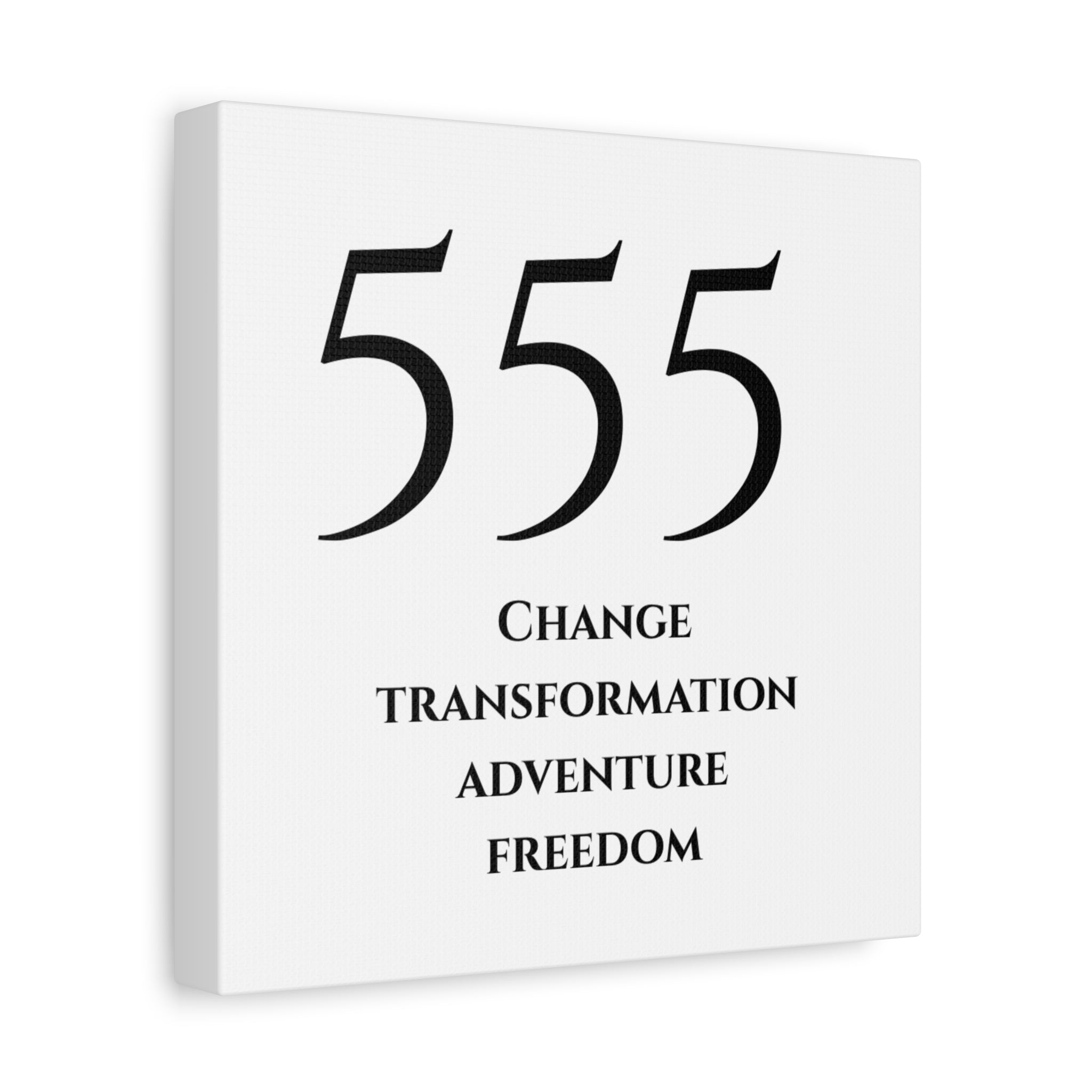 555 Matte Stretched Canvas