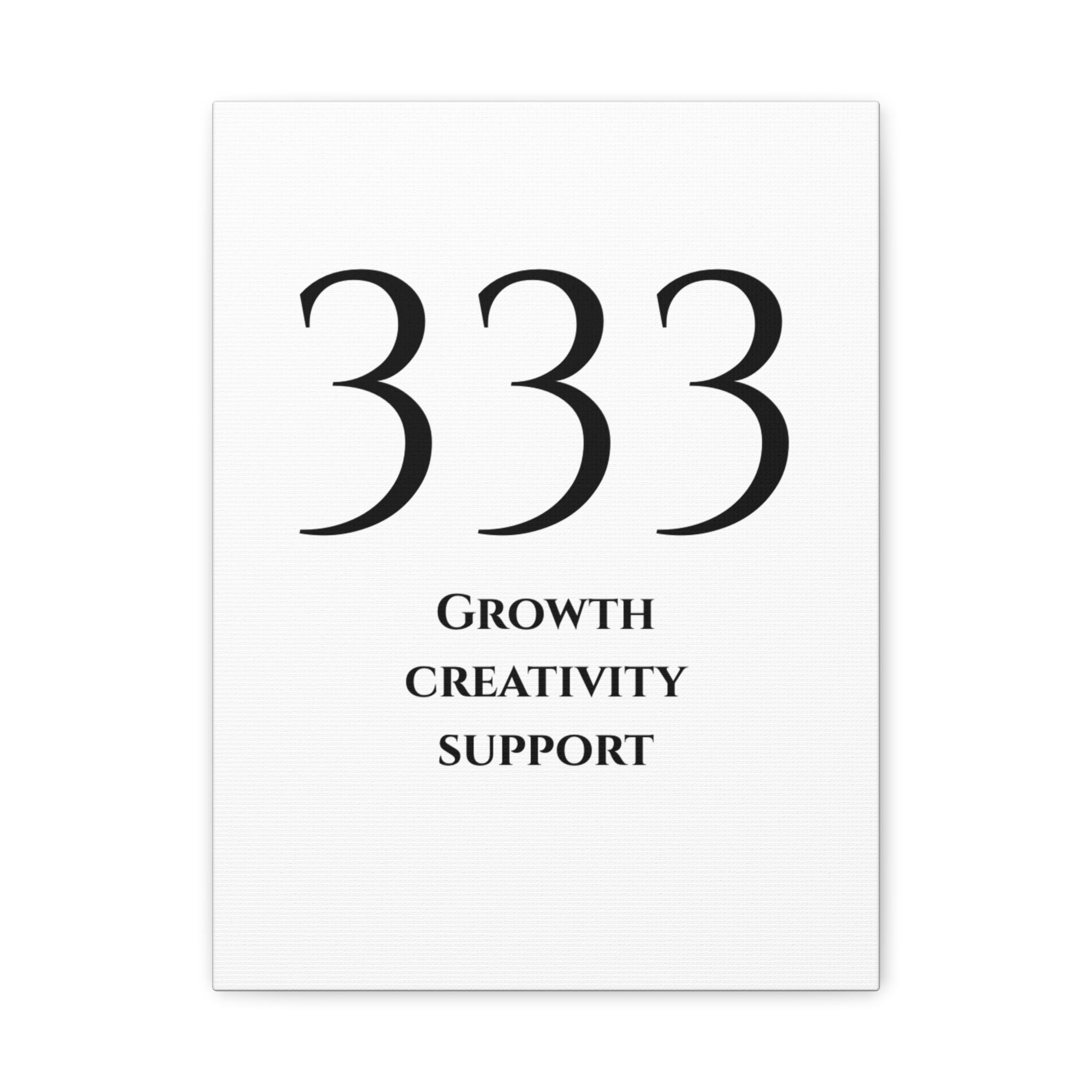333 Matte Stretched Canvas