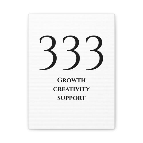 333 Matte Stretched Canvas