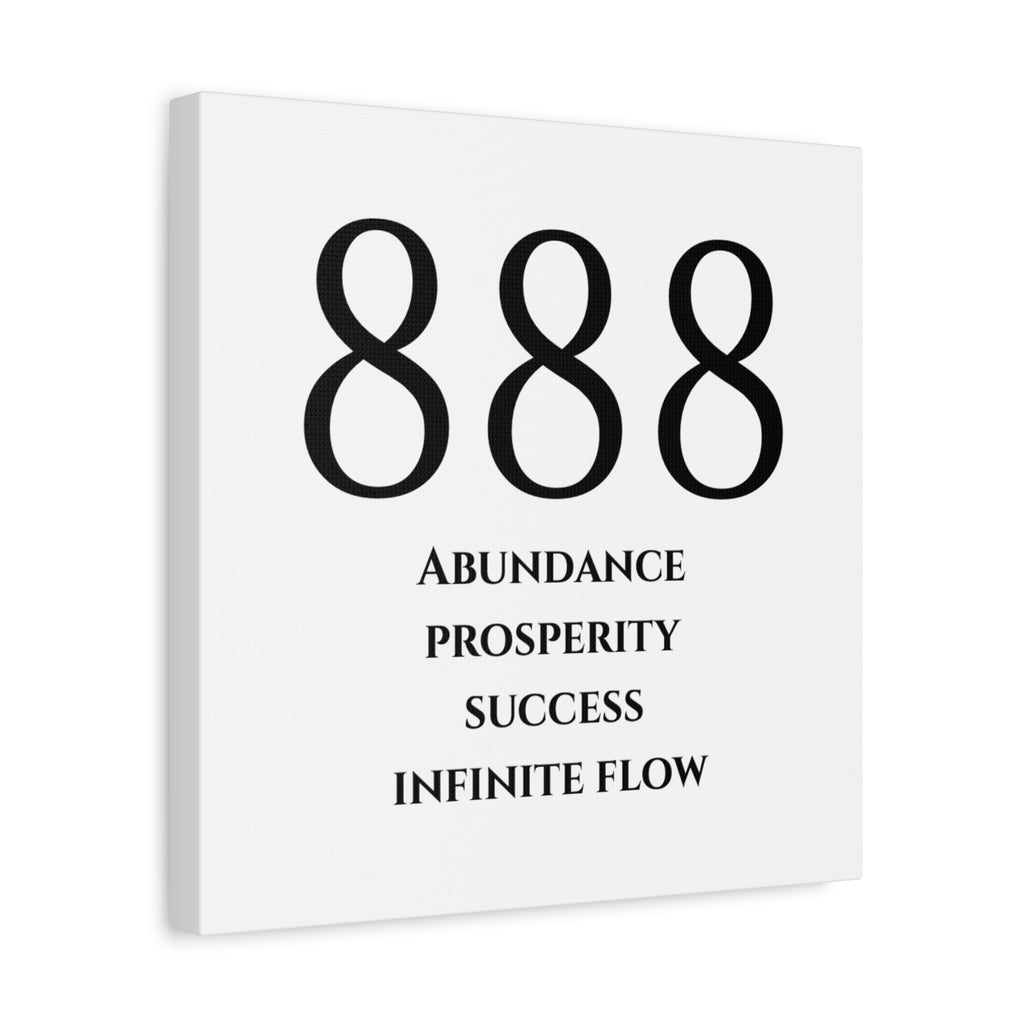 888 Matte Stretched Canvas