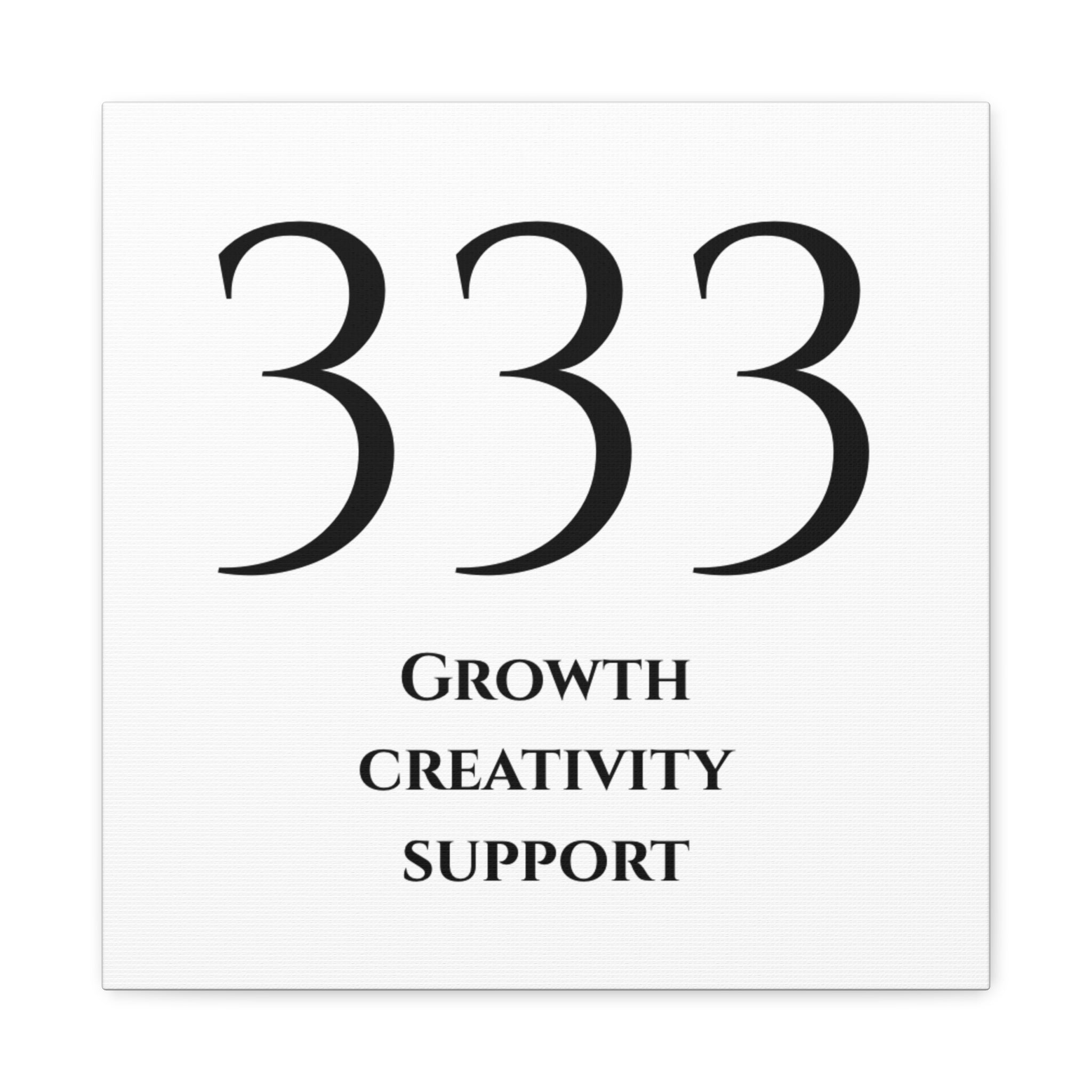 333 Matte Stretched Canvas