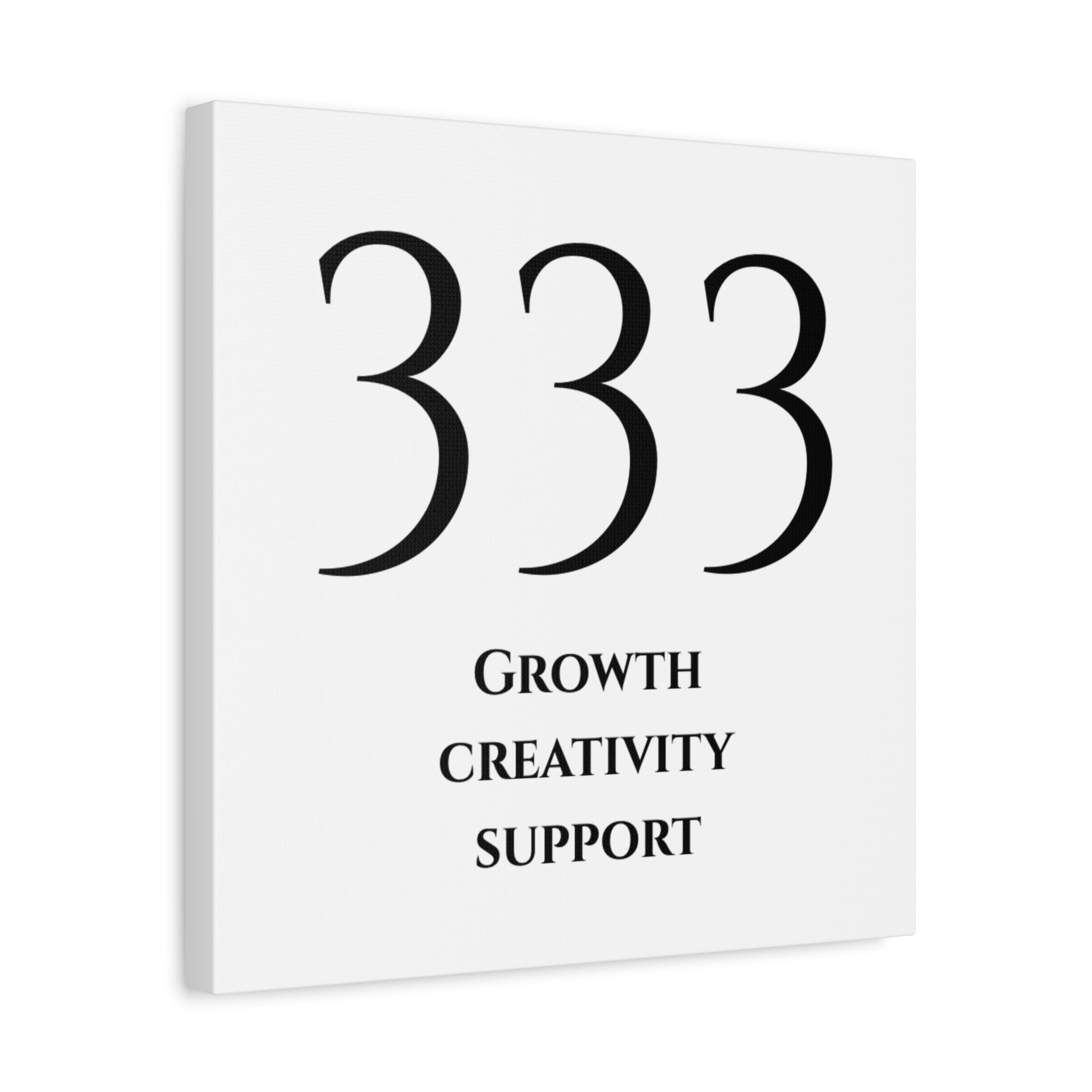 333 Matte Stretched Canvas