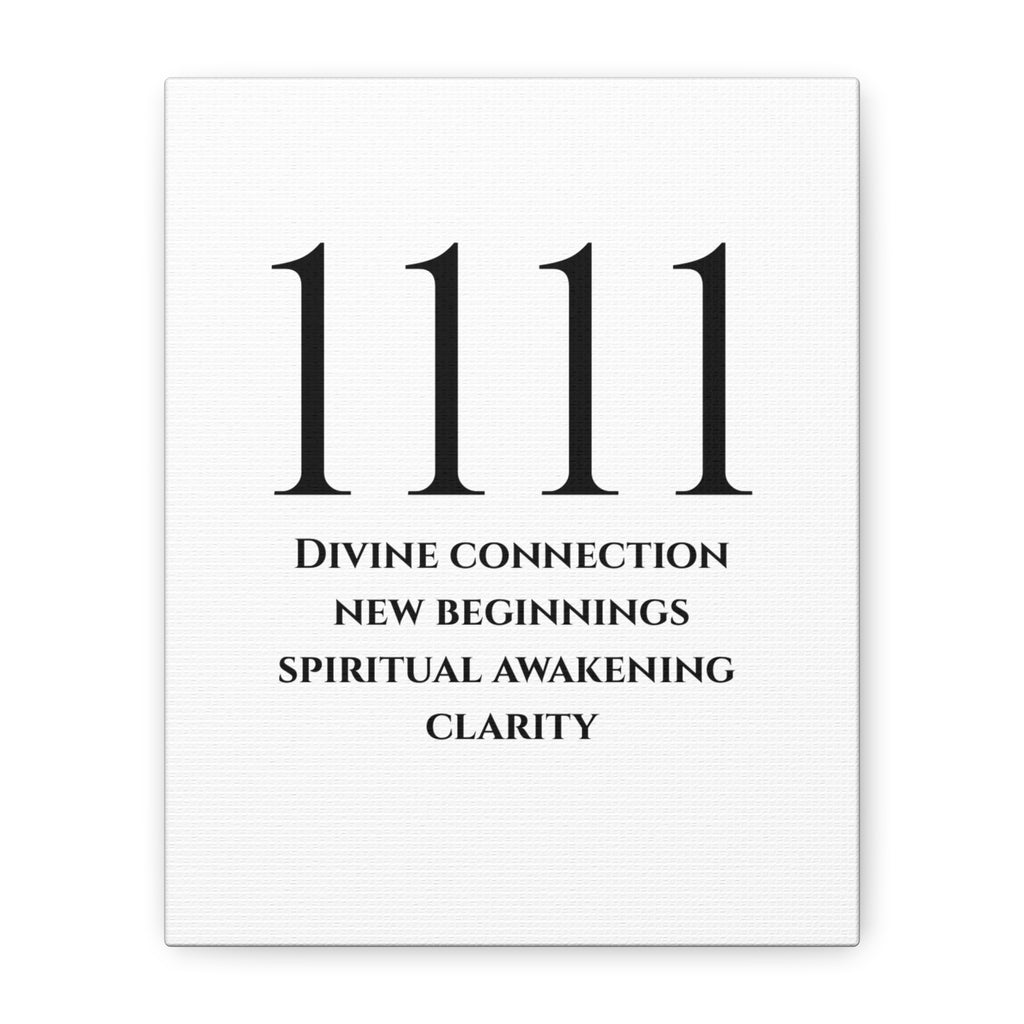 1111 Matte Stretched Canvas