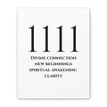 1111 Matte Stretched Canvas