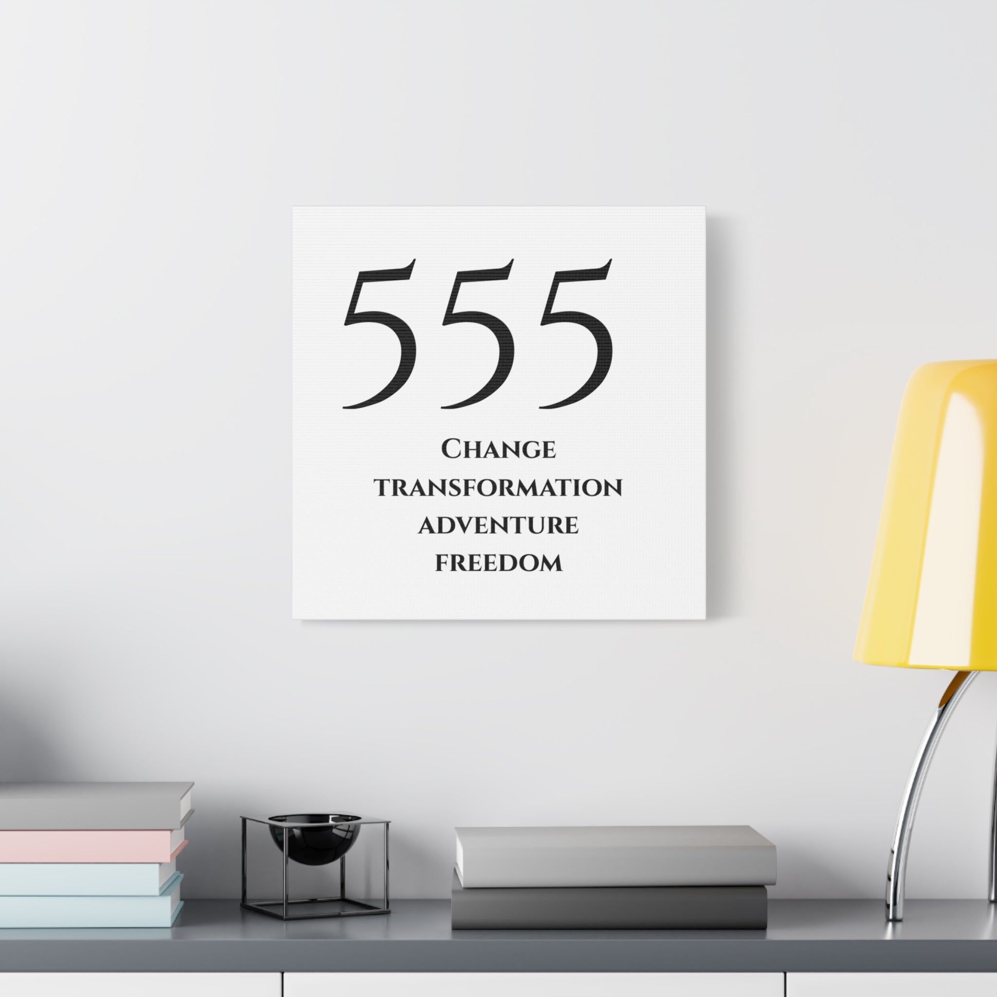 555 Matte Stretched Canvas