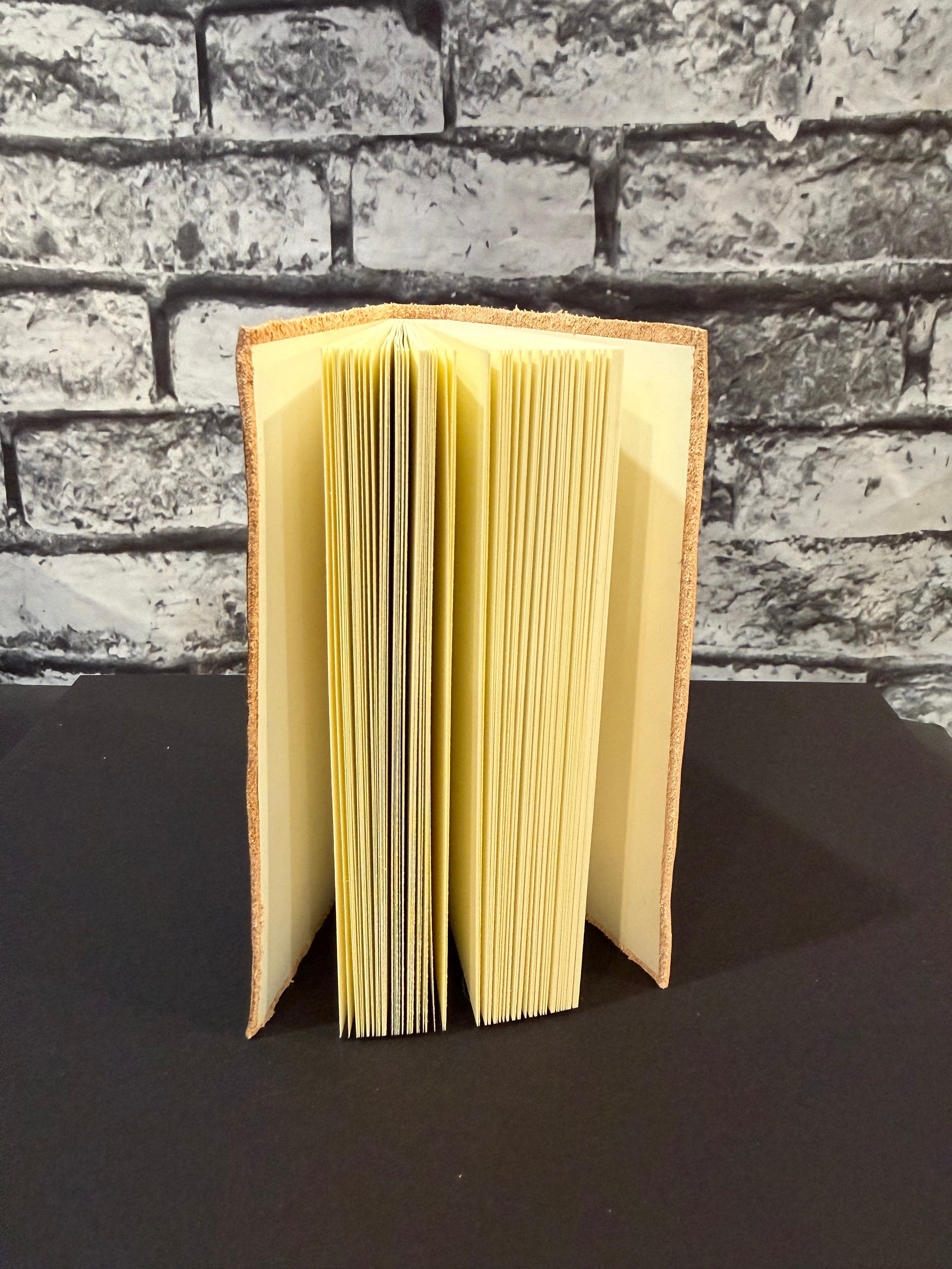 Handmade Leather Journal Magic 8 Ball